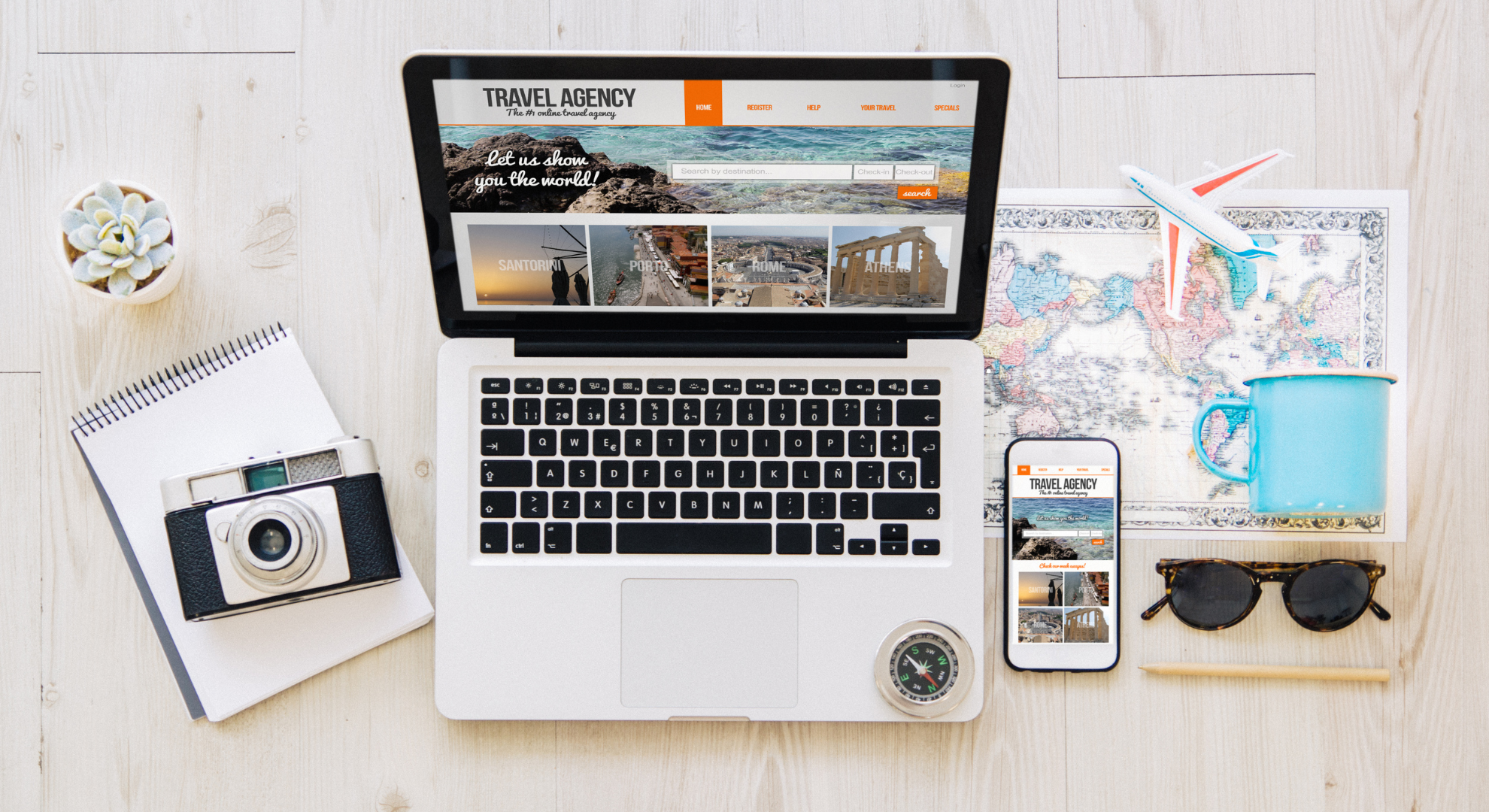 Responsive website design mockup for Dubai business by Zenexio