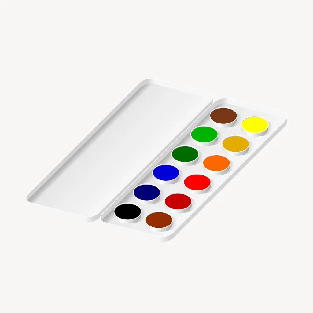 Watercolor colour palette, representing branding agencies in the UAE