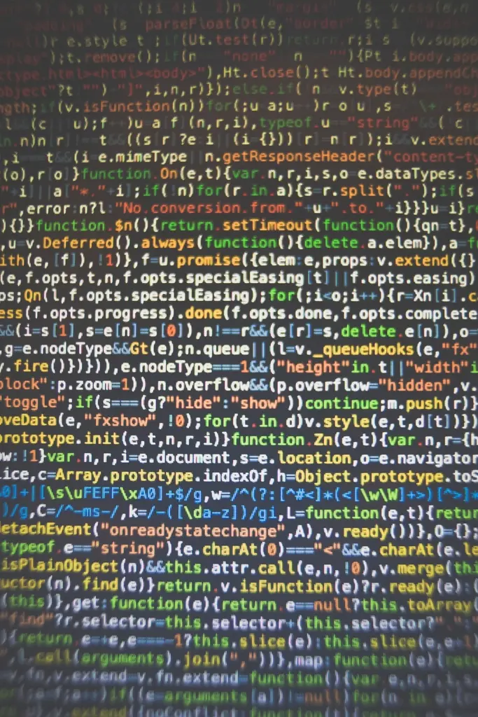 Close-up view of a computer screen displaying lines of software code
