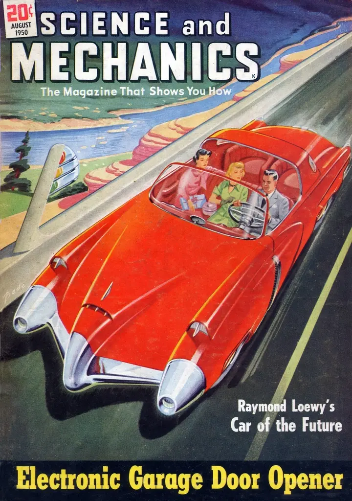 Vintage advertisement design showcasing vehicle branding concepts